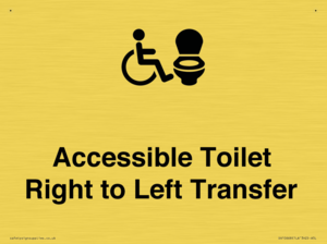 Accessible Toilet with Right to Left Transfer